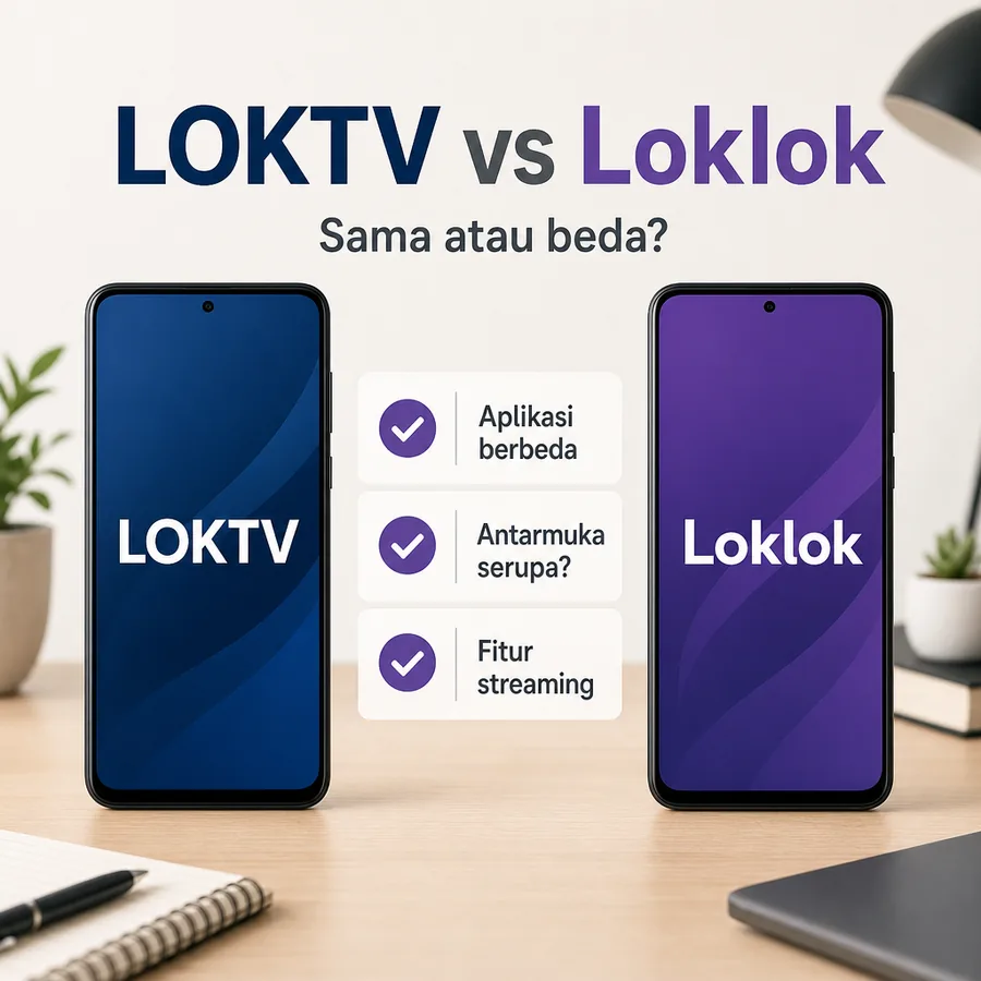 LOKTVとLoklokが同じかどうかを判断するための比較イメージ