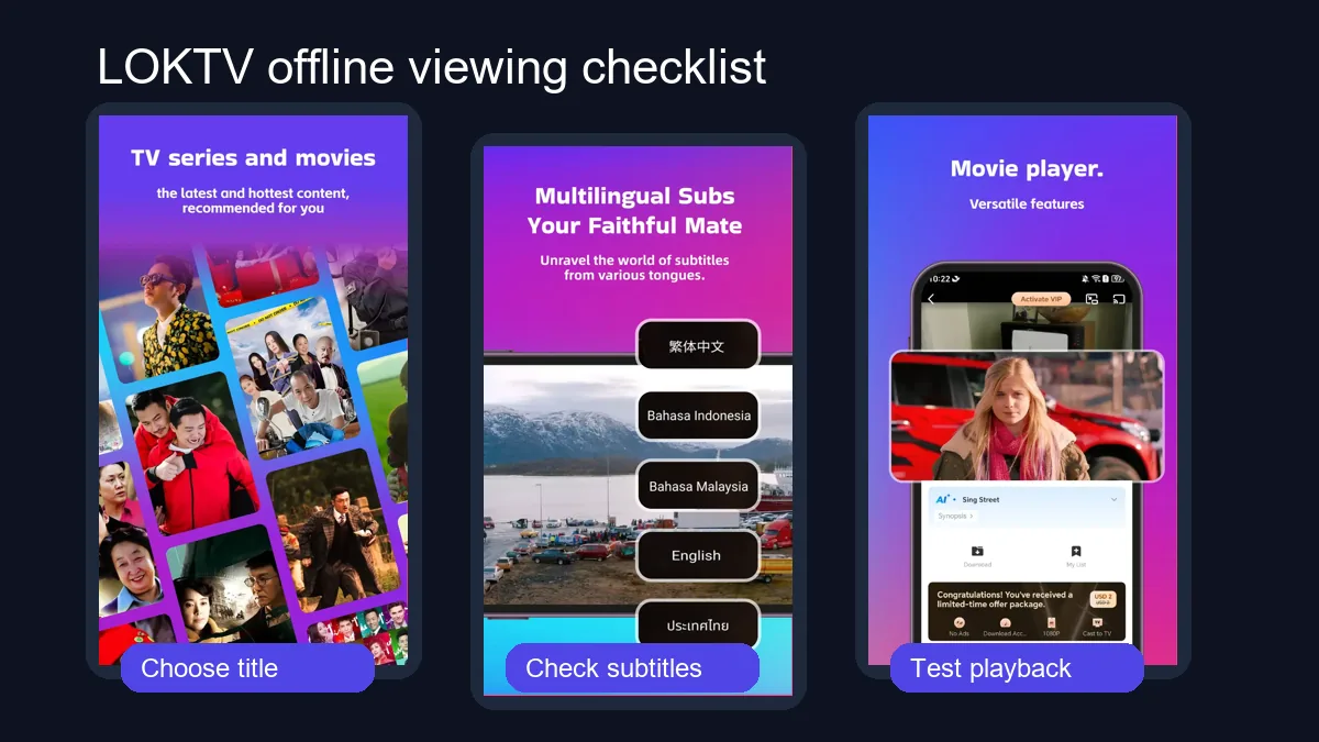 Cara memakai download offline LOKTV untuk menyimpan film dan episode