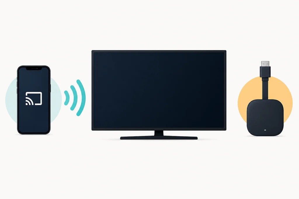 삼성 Tizen과 Android TV에서 LOKTV 호환성을 설명하는 비교 그림